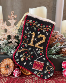 Annie Beez Folk Art - "12 days of Christmas Stockings