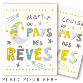 Lili Points - B032 - Au pays des rêves (patroon voor baby dekentje)
