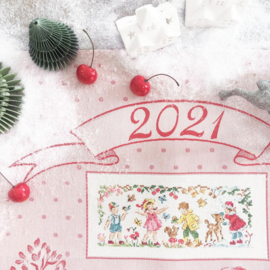 Les Brodeuses Parisiennes - Torchon de Noël "Calendrier 2021"