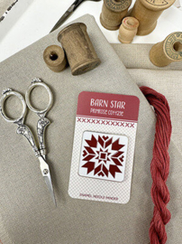 Primrose Cottage Stitches - "Barn star" (Needle Minder)