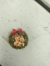 Atelier Bonheur du Jour - "Krans meisje met beertje"