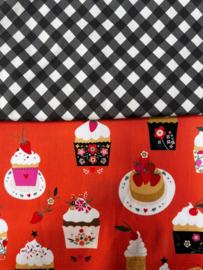 Bundel 5 (Cupcakes + zwarte gingham)