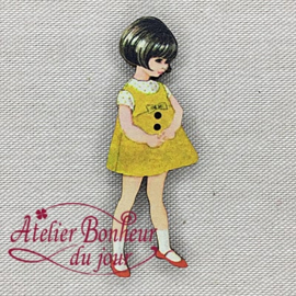 Atelier Bonheur du Jour - "Fillette robe jaune"