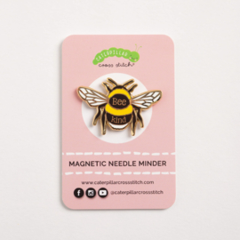 Caterpillar Cross Stitch - Magnetic Needle Minder - "Bumblebee"