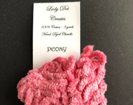 Chenille-lint jumbo - Lady Dots Creates - Kleur "Peony"