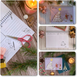 Madame Chantilly - "Christmas Notebook & Winter Robin"