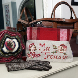 Les Brodeuses Parisiennes - Maxi-trousse "Tartan" (lin)