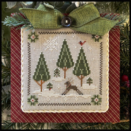 Little House Needleworks - Log Cabin Christmas- "In the woods Deer" (nr. 6)