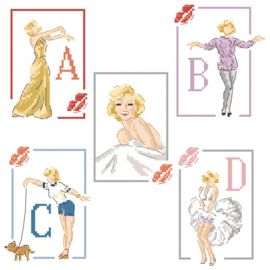 Les Brodeuses Parisiennes - Le Grand ABC - "Style Marilyn"