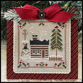 Little House Needleworks - Log Cabin Christmas- "Log Cabin Mr. Snow" (nr. 9)
