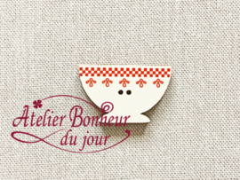 Atelier Bonheur du Jour - Bol frise rouge (Kom rood)