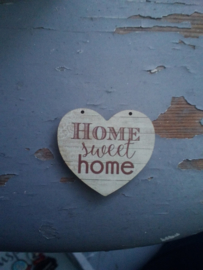 Atelier Bonheur du Jour - Hart "Home Sweet Home"