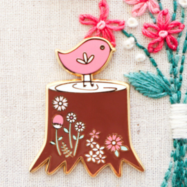 Flamingo Toes - Needle Minder - "Woodland Birdie"