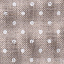 Zweigart - Edinburgh (14 dr/cm - 36 ct) - kleur 5379 "witte stip"