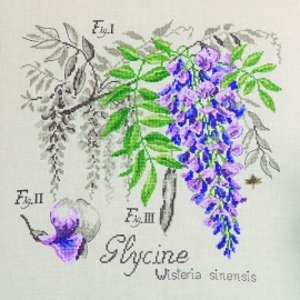 Les brodeuses Parisiennes - Etude à la Glycine (linnen)