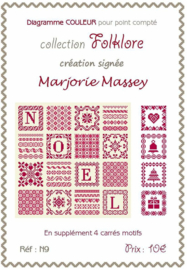Marjorie Massey - Coussin Noël (kerstkussen)