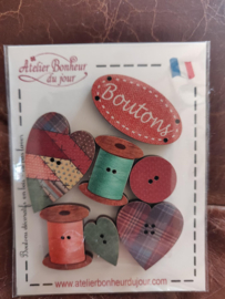 Atelier Bonheur du Jour - "Patch Country Boutons"