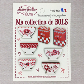 Atelier Bonheur du Jour -  "Ma collection de bols" (P-59 rood)