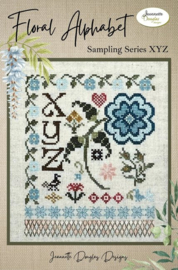 Jeannette Douglas Designs - "Floral Alphabet - Sampling series X Y Z"
