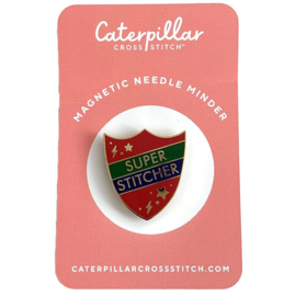 Caterpillar Cross Stitch - Magnetic Needle Minder - "Super Stitcher"
