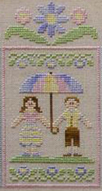 Country Cottage Needlework - Spring Social Series - "Springtime Couple" (nr. 2)