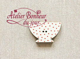 Atelier Bonheur du Jour - Bol pois rouge (Kom rood)