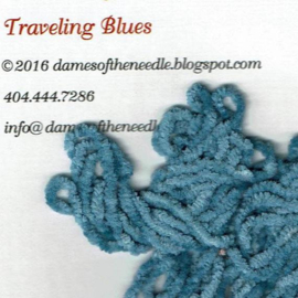 Dames of the Needle -  Fijne chenille - kleur "Traveling Blues"