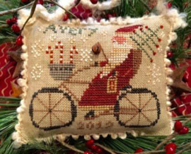 Homespun Elegance - Merry Noël Collection "Avery's Cycling Santa"
