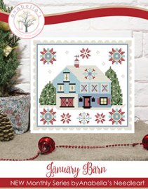 Anabella's Needleart - "January Barn"