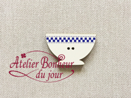 Atelier Bonheur du Jour - Bol damier bleu (Kom blauw)