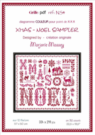 Marjorie Massey - Sampler Noël - X-mas (NS-4)