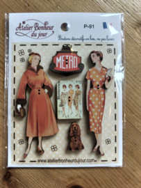 Atelier Bonheur du Jour - "Mode Vintage Orange" (P-91)