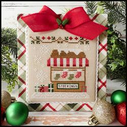 Country Cottage Needleworks  - "Christmas Market - Christmas Market - Christmas Stocking Stand nr. 4"