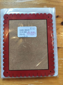 Atelier Bonheur du Jour - Houten kader "Petit-Beurre" (rechthoekig rood)