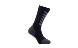 Sealskinz MTB Mid Mid Sock With Hydrostop Black Charcoal