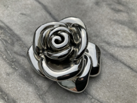 Zilveren hanger roos met armband