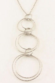 ___261584___ Zilveren hanger draad ringen met collier