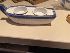 Bootje voor 2 waxinelichtjes