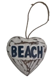 Hart 10 cm Beach blauw