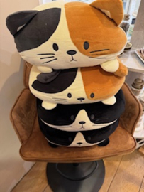 Kussen Kat Zwart/Wit