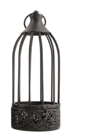 Bird cage metal 13 x 12 28,7 cm black