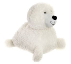 CUDDLY TOY POLYESTER 37X24X25 SEAL WHITE