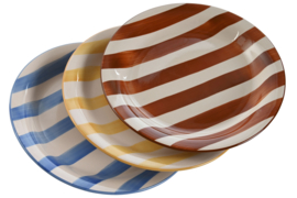 Bord Crockery 18,5 cm 3 kleuren (per 2)
