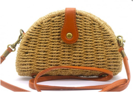 Straw Bag 20x14x5cm Brown