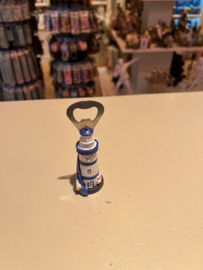 Flessenopener vuurtoren blauw