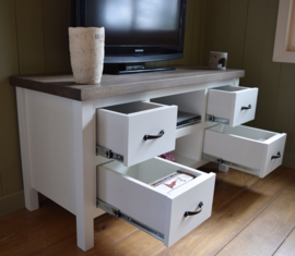 Landelijk TV-meubel 125 cm br x 50 cm diep x 65 cm hoog