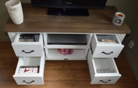 Landelijk TV-meubel 125 cm br x 50 cm diep x 65 cm hoog