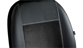 Maatwerk Nissan Exclusive/Alcantara - Complete stoelhoesset - KUNSTLEER