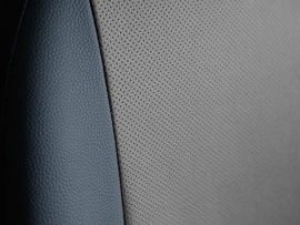 Maatwerk Ford PERLINE - Complete stoelhoesset - geperforeerd KUNSTLEER