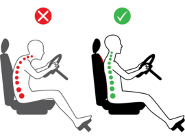 BILA PERFORMANCE ERGONOMIC  Kussenhoes  Geperforeerd Ecoleer  Zwart/ Zwart